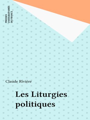 cover image of Les Liturgies politiques